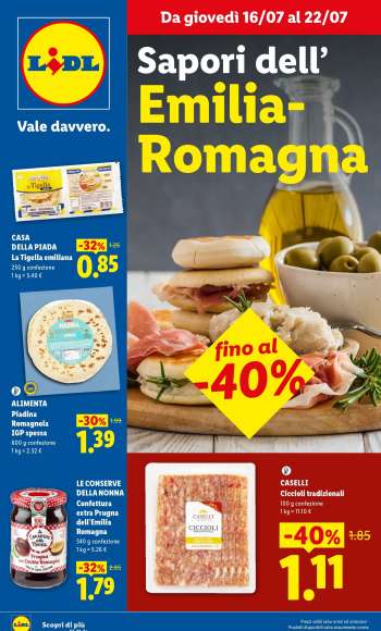 Volantino Lidl - 16/7/2026 - 22/7/2026.