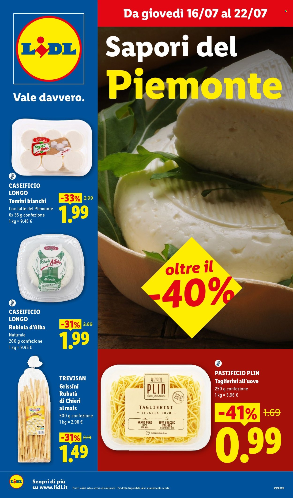 Volantino Lidl - 16/7/2026 - 22/7/2026. Pagina 1