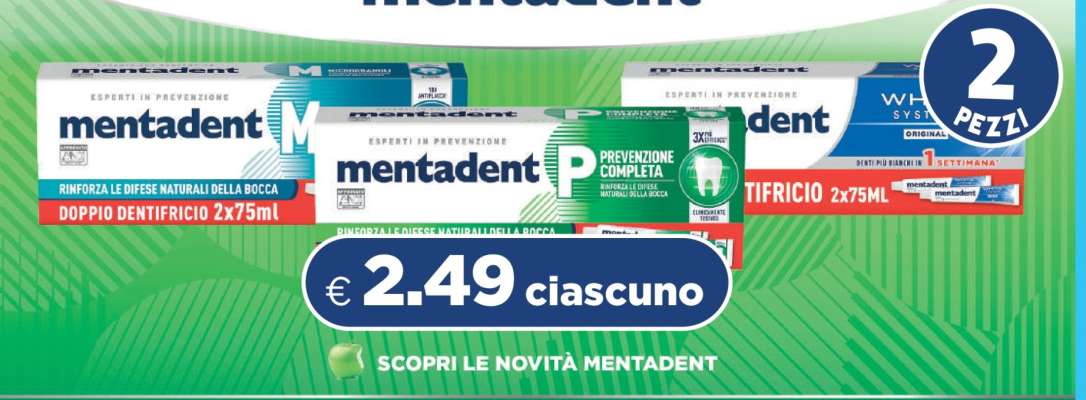 Mentadent Dentifricio