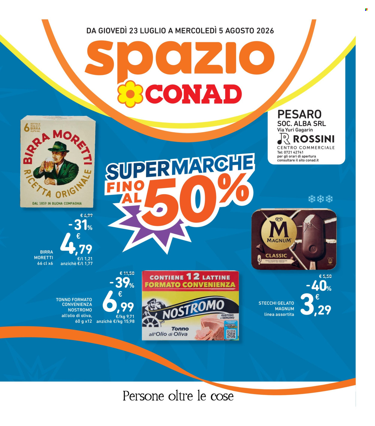Volantino Spazio Conad - 23/7/2026 - 5/8/2026. Pagina 1