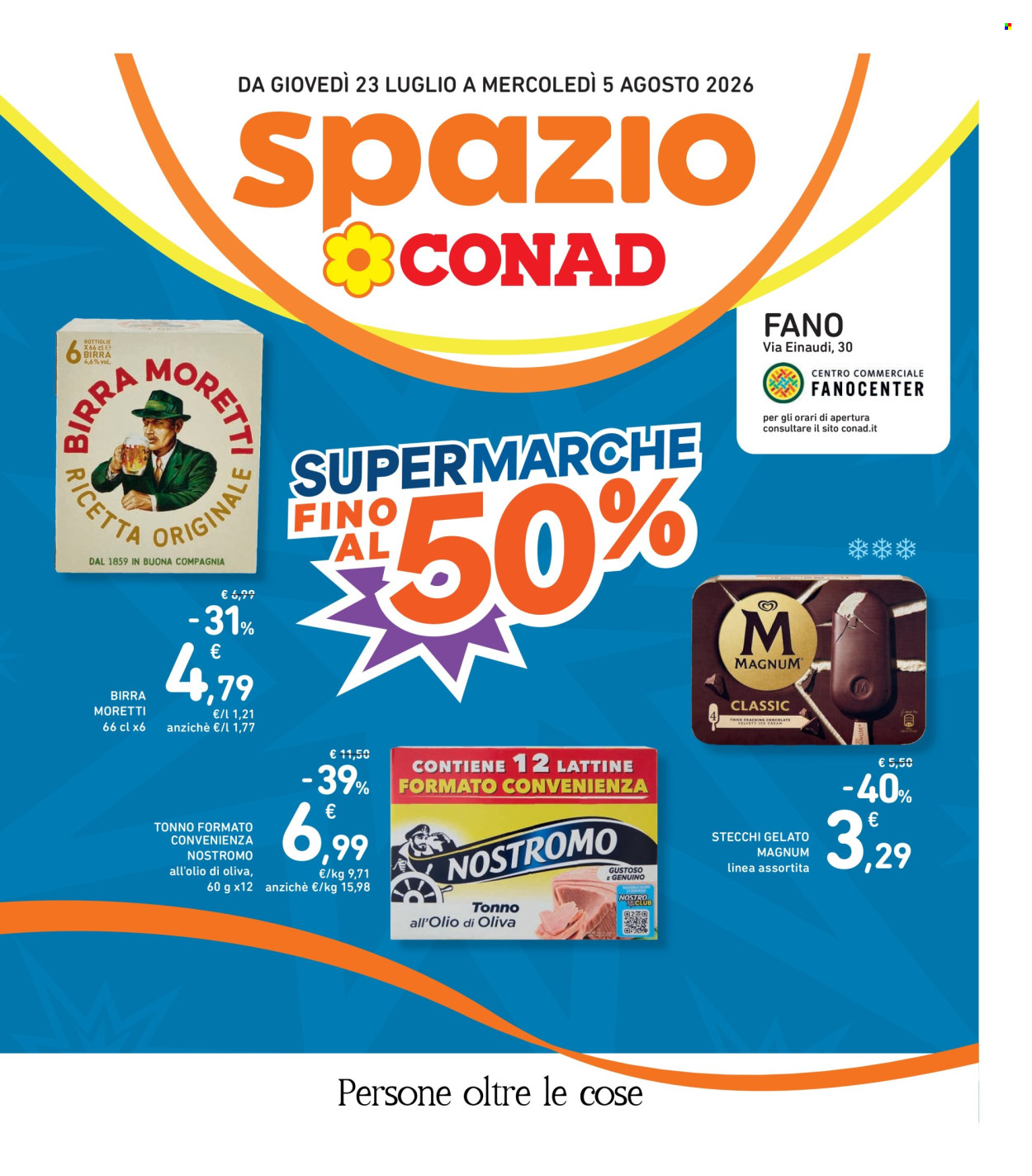 Volantino Spazio Conad - 23/7/2026 - 5/8/2026. Pagina 1