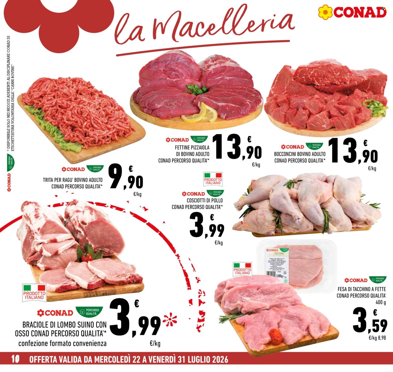 Volantino Conad - 22/7/2026 - 31/7/2026. Pagina 10
