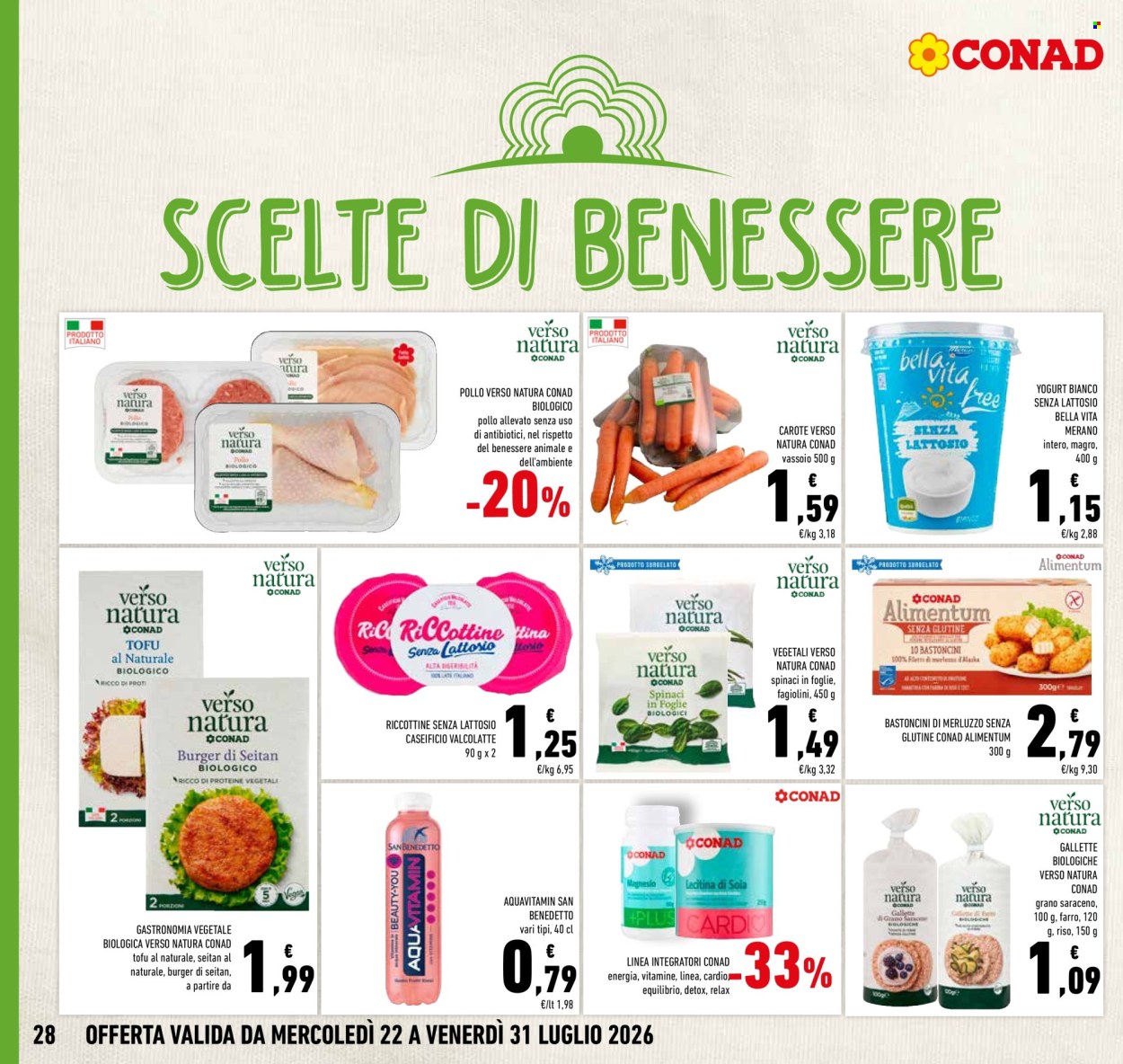 Volantino Conad - 22/7/2026 - 31/7/2026. Pagina 28