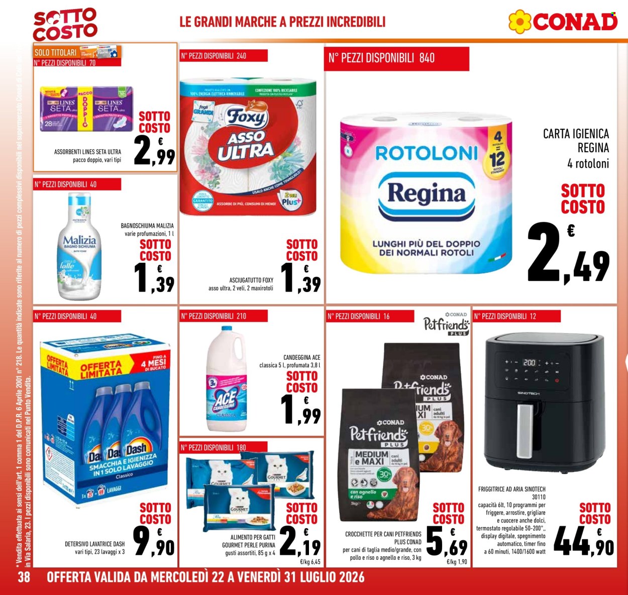 Volantino Conad - 22/7/2026 - 31/7/2026. Pagina 38