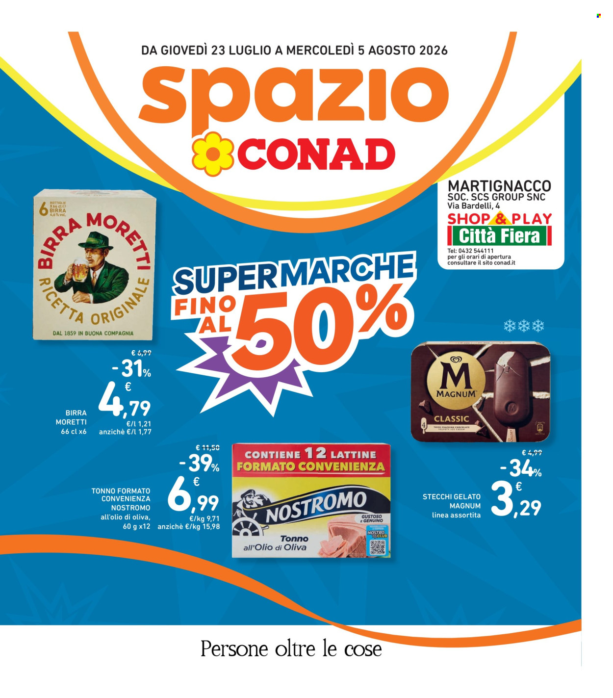 Volantino Spazio Conad - 23/7/2026 - 5/8/2026. Pagina 1