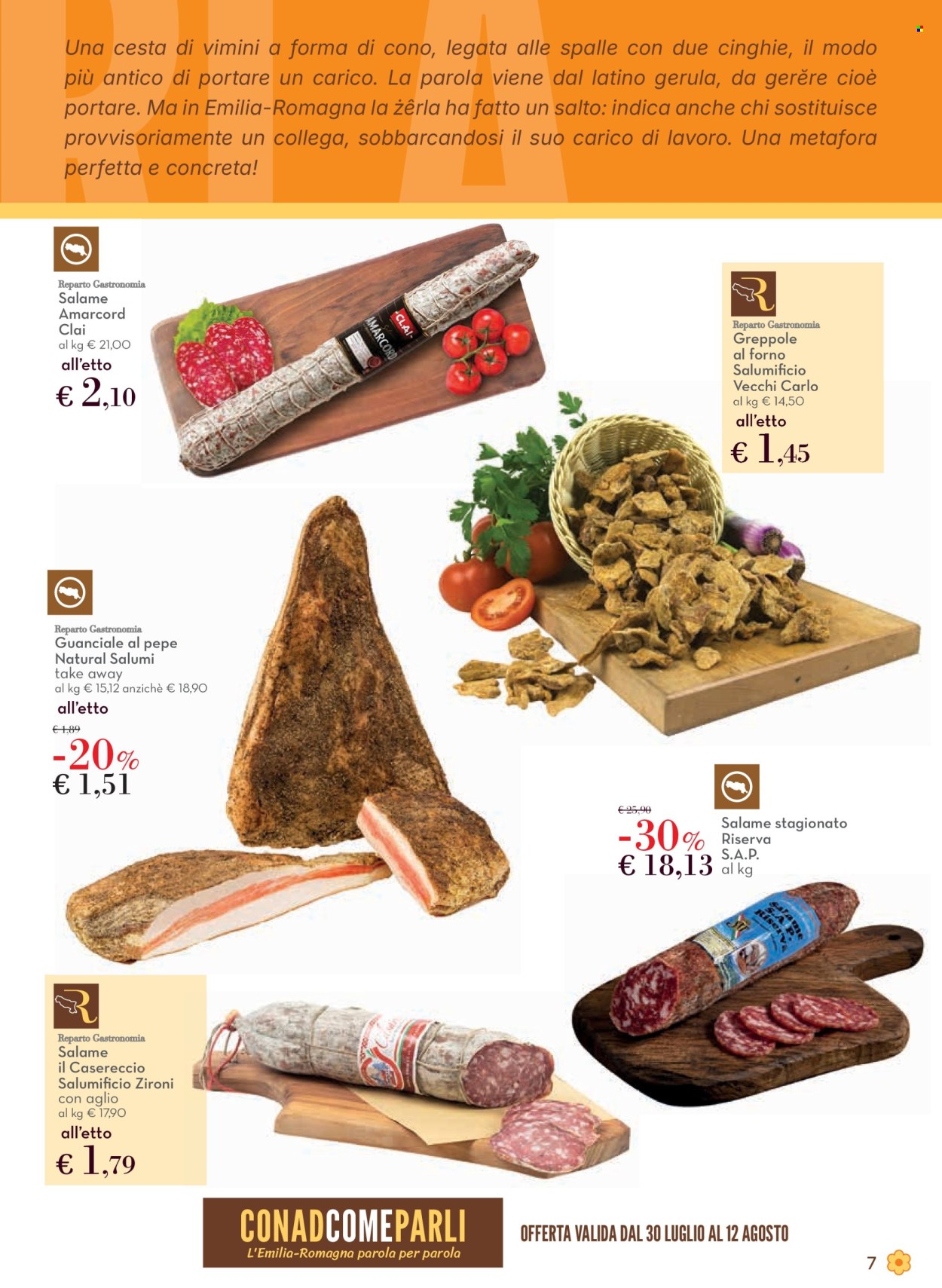 Volantino Conad - 30/7/2026 - 12/8/2026. Pagina 7