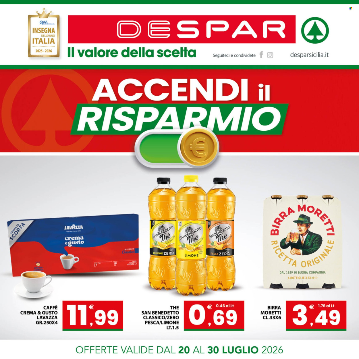Volantino Despar - 20/7/2026 - 30/7/2026. Pagina 1