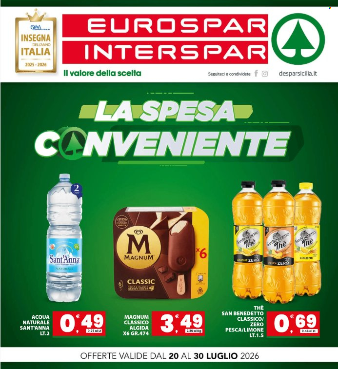 Volantino Interspar - 20/7/2026 - 30/7/2026. Pagina 1