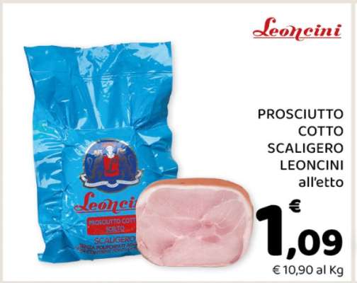 PROSCIUTTO COTTO SCALIGERO LEONCINI all'etto