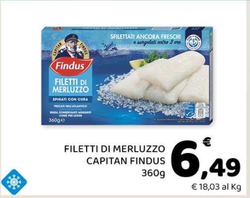 FILETTI DI MERLUZZO CAPITAN FINDUS