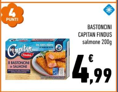 BASTONCINI CAPITAN FINDUS salmone 200g