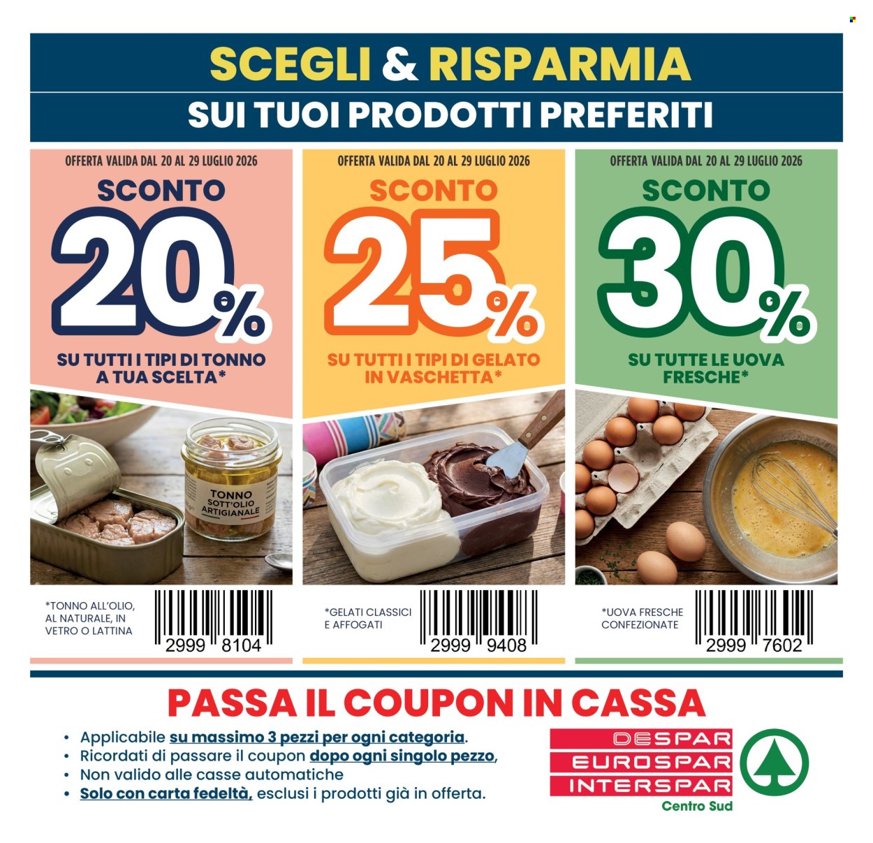 Volantino Interspar - 20/7/2026 - 29/7/2026. Pagina 1