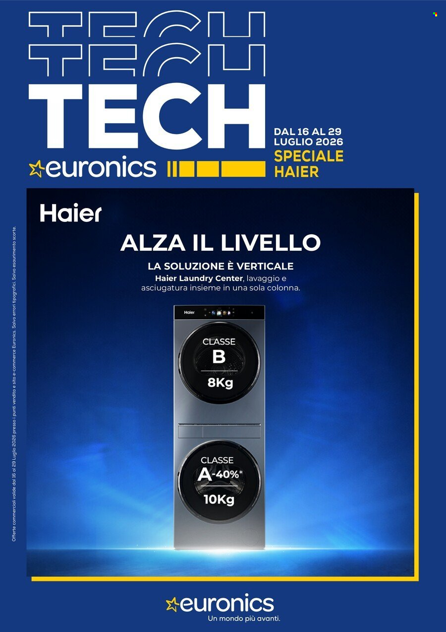 Volantino Euronics - 17/7/2026 - 29/7/2026. Pagina 1
