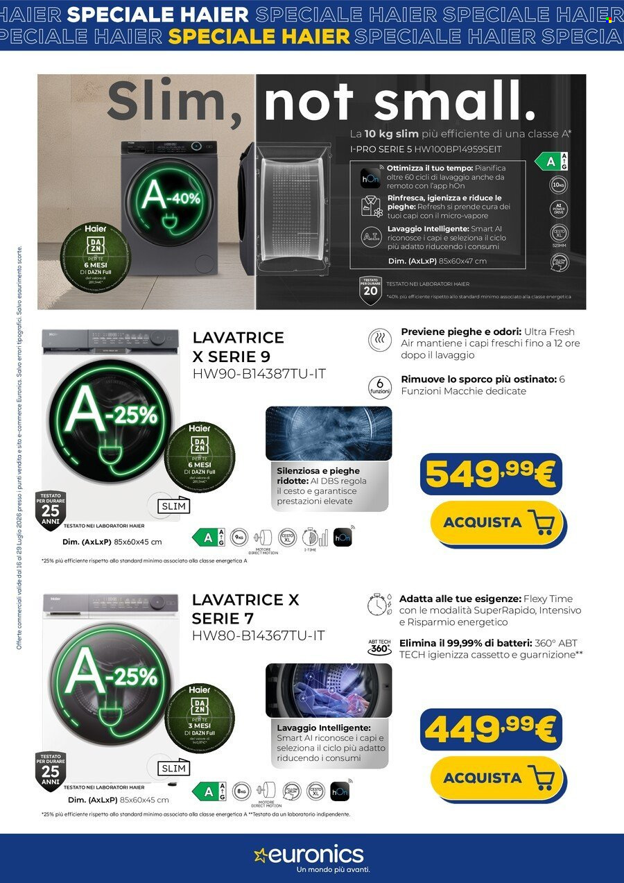 Volantino Euronics - 17/7/2026 - 29/7/2026. Pagina 3