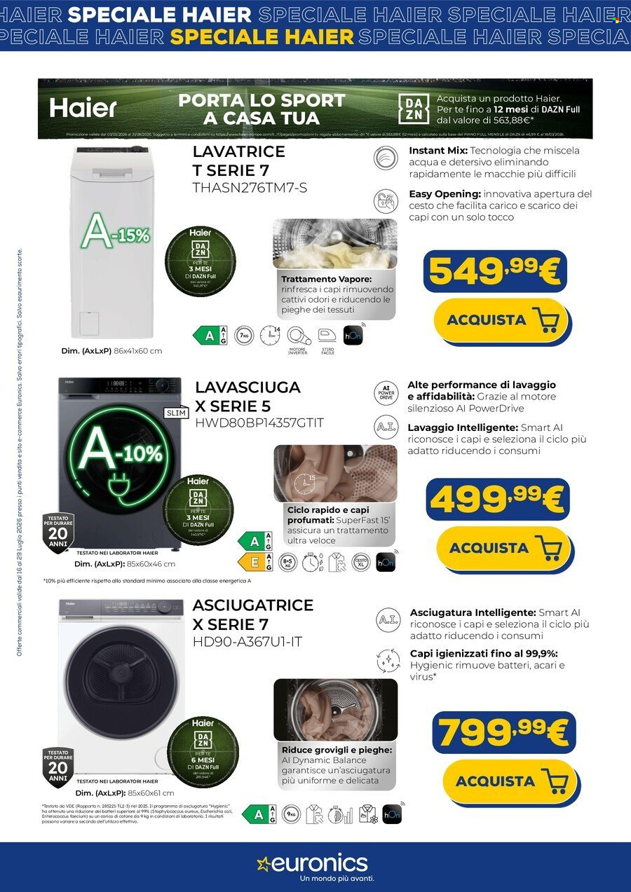 Volantino Euronics - 17/7/2026 - 29/7/2026. Pagina 4