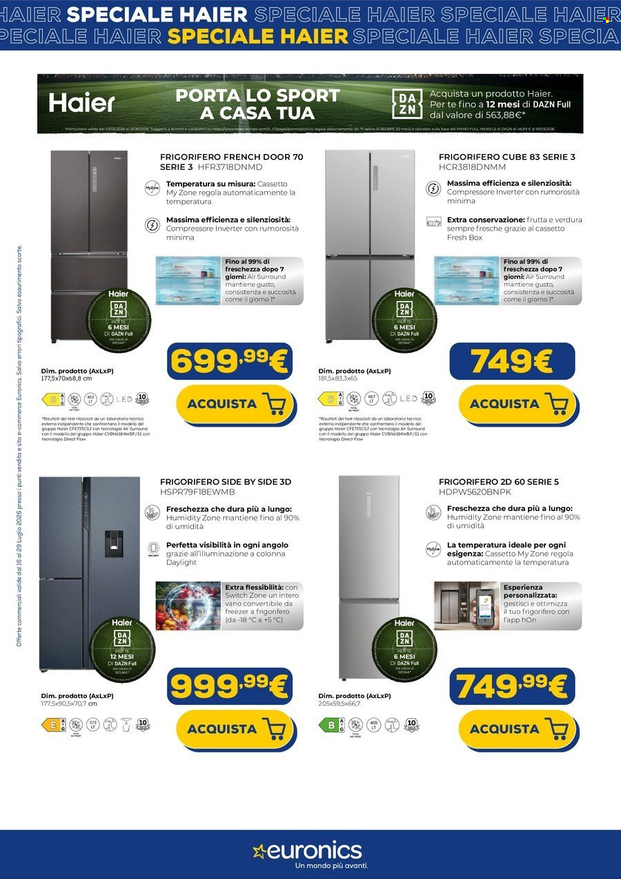 Volantino Euronics - 17/7/2026 - 29/7/2026. Pagina 6