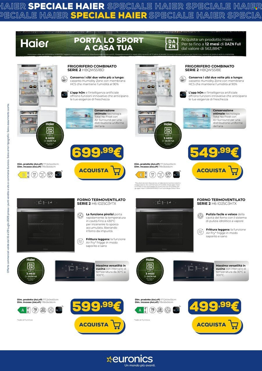 Volantino Euronics - 17/7/2026 - 29/7/2026. Pagina 8
