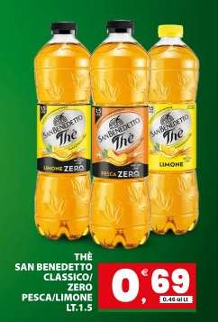 THÈ SAN BENEDETTO CLASSICO/ZERO PESCA/LIMONE LT.1.5