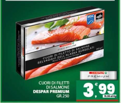 CUORI DI FILETTI DI SALMONE