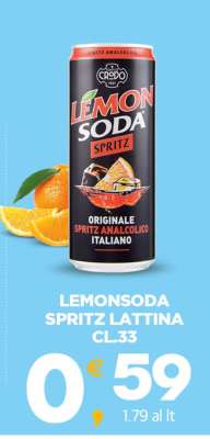 LEMONSODA SPRITZ LATTINA CL.33