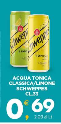 ACQUA TONICA CLASSICA/LIMONE SCHWEPPES