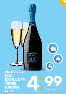 PROSECCO DOC EXTRA DRY TERRE NARDIN CL.75