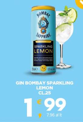 GIN BOMBAY SPARKLING LEMON