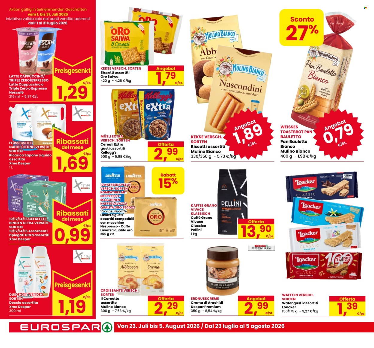 Volantino Eurospar - 23/7/2026 - 5/8/2026. Pagina 14