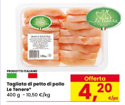 Tagliata di petto di pollo Le Tenere
