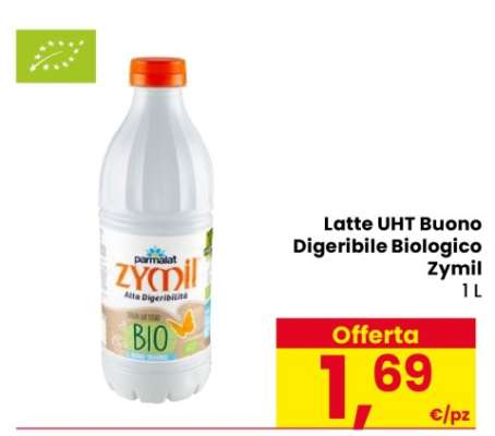 Latte UHT Buono Digeribile Biologico Zymil