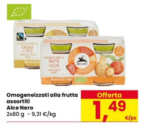 Omogeneizzati alla frutta assortiti