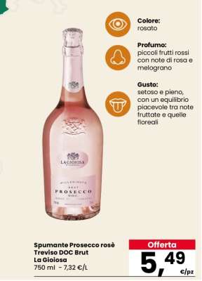 Spumante Prosecco rosè Treviso DOC Brut