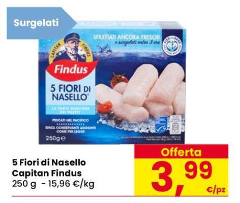 5 FIORI DI NASELLO CAPITAN FINDUS