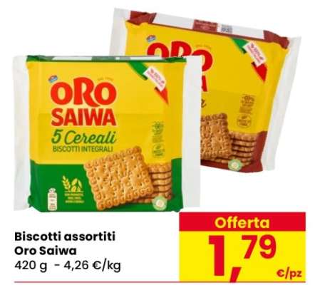 Biscotti assortiti Oro Saiwa