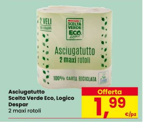 Asciugatutto Scelta Verde Eco, Logico Despar
