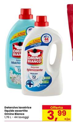 Detersivo lavatrice liquido assortito Omino Bianco