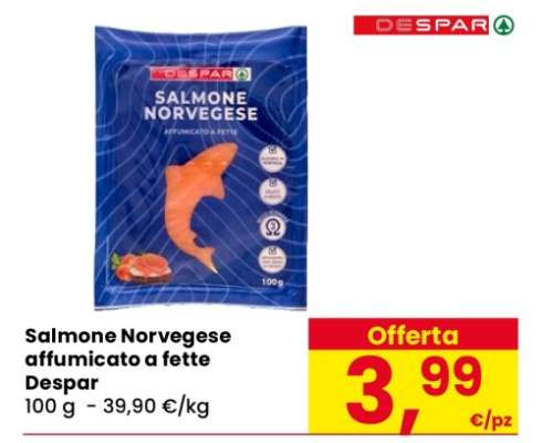 Salmone Norvegese affumicato a fette Despar