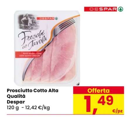 Prosciutto Cotto Alta Qualità