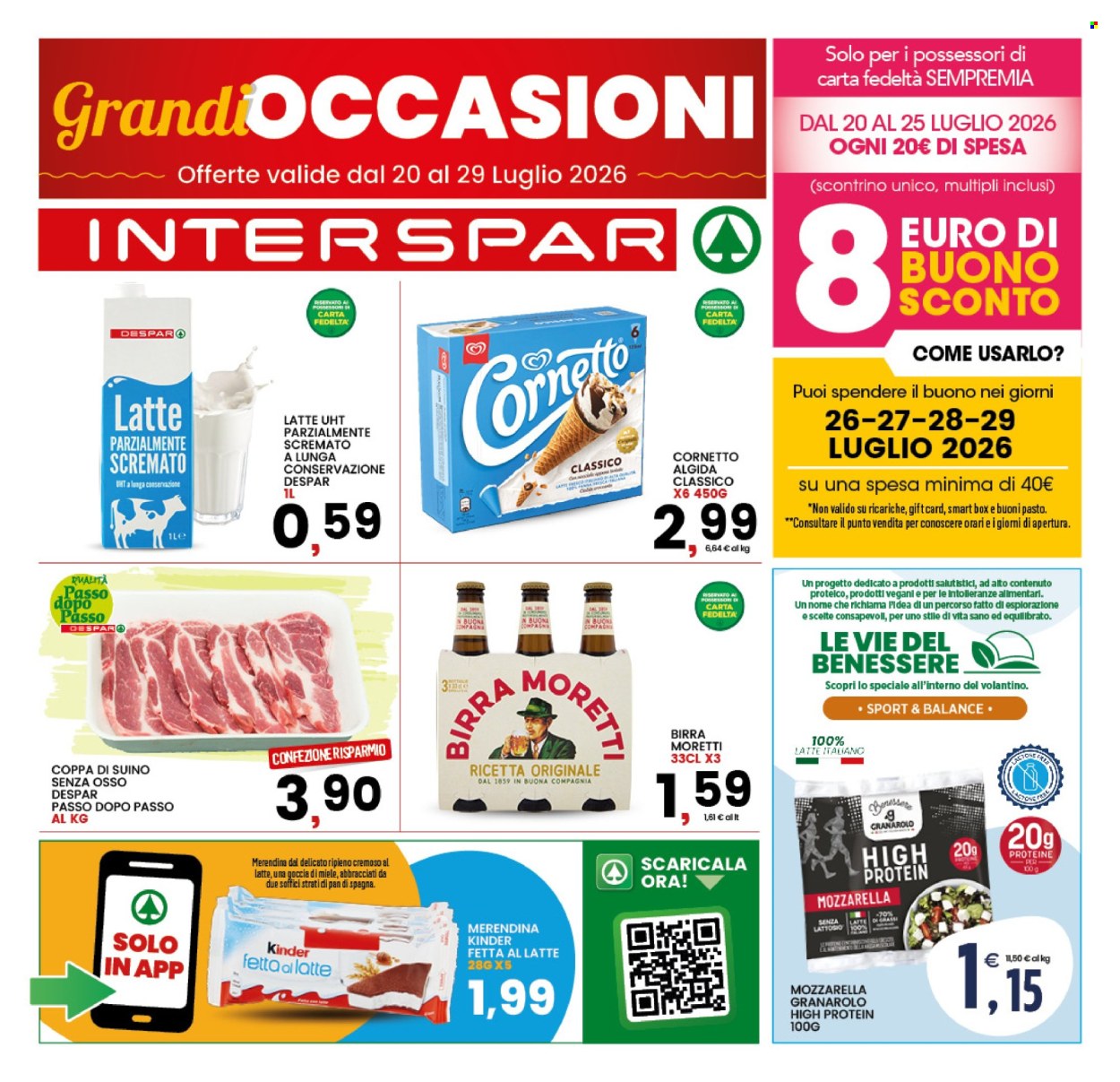 Volantino Interspar - 20/7/2026 - 29/7/2026. Pagina 1