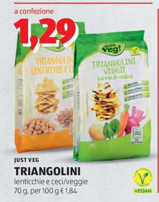 JUST VEG TRIANGOLINI