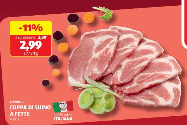 IL PODERE COPPA DI SUINO A FETTE