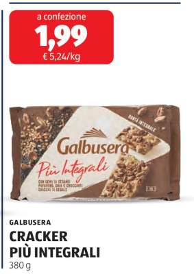 GALBUSERA CRACKER PIÙ INTEGRALI