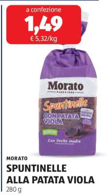 MORATO SPUNTINELLE ALLA PATATA VIOLA