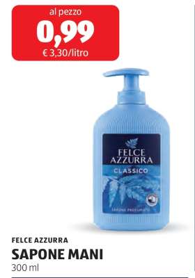 FELCE AZZURRA SAPONE MANI