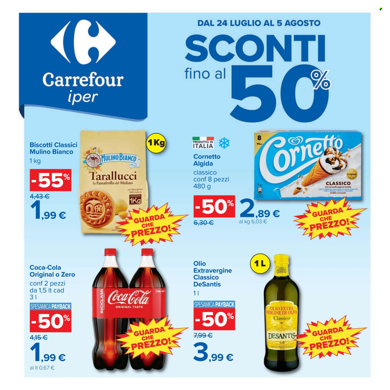 Volantino Carrefour - 24/7/2026 - 5/8/2026. Pagina 1