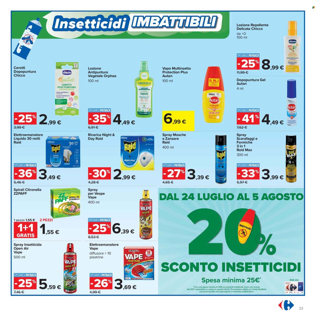 Volantino Carrefour - 24/7/2026 - 5/8/2026. Pagina 23