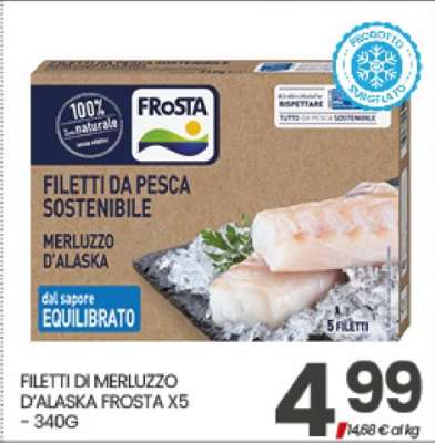 FILETTI DI MERLUZZO D'ALASKA FROSTA X5