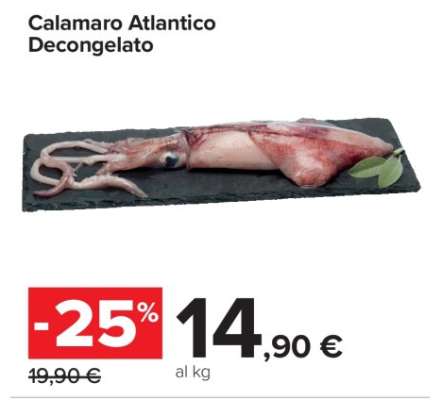 CALAMARO ATLANTICO DECONGELATO