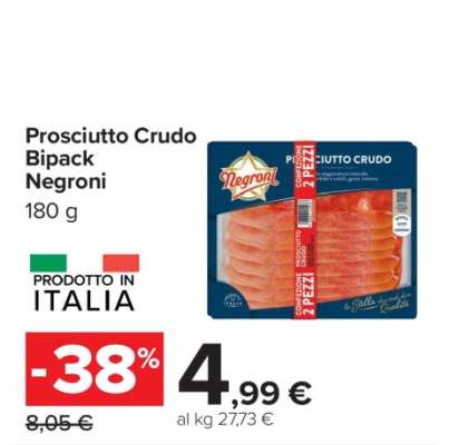 Prosciutto Crudo Bipack Negroni