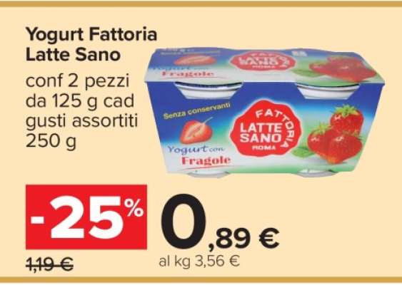 Yogurt Fattoria Latte Sano